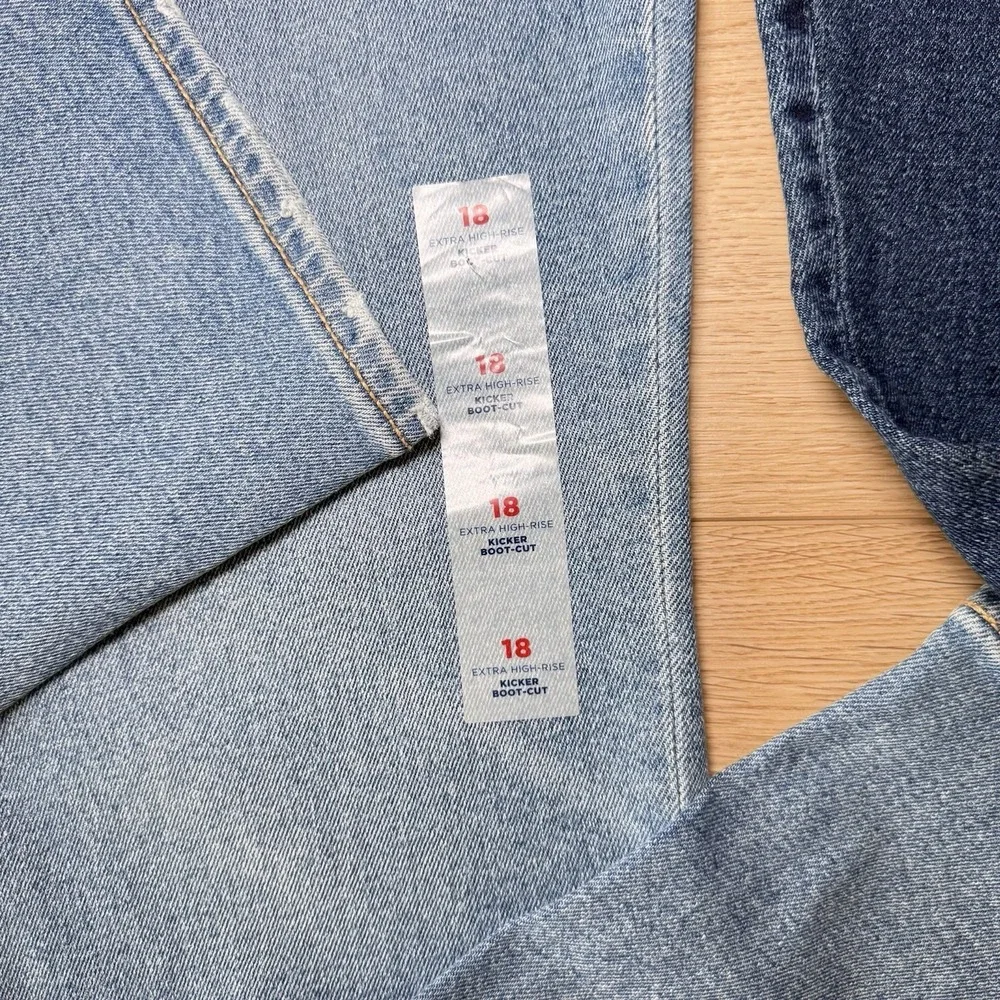 Old Navy Extra High-Rise Kicker Boot-Cut Secret-Slim Pockets Lot Of 2 SZ 18 NWT - Picture 15 of 15
